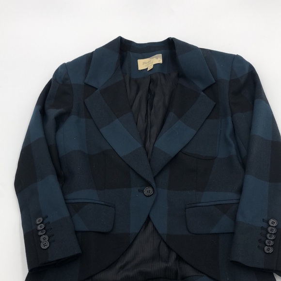 Elizabeth and James Wool Blend Plaid Jacket - Picture 5 of 9